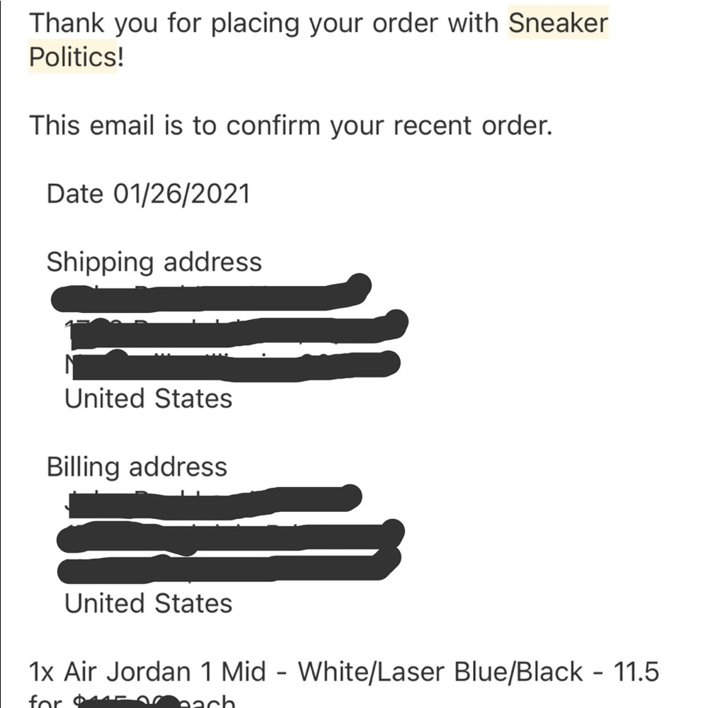 Nike Air Jordan 1 Mid Men’s White/Laser Blue-Black - Picture 8 of 12